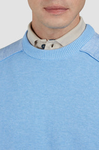 Pull à col rond - Bleu clair