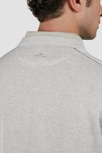 Pull à col rond - Gris clair