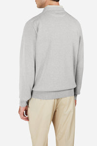 Pull à col rond - Gris clair