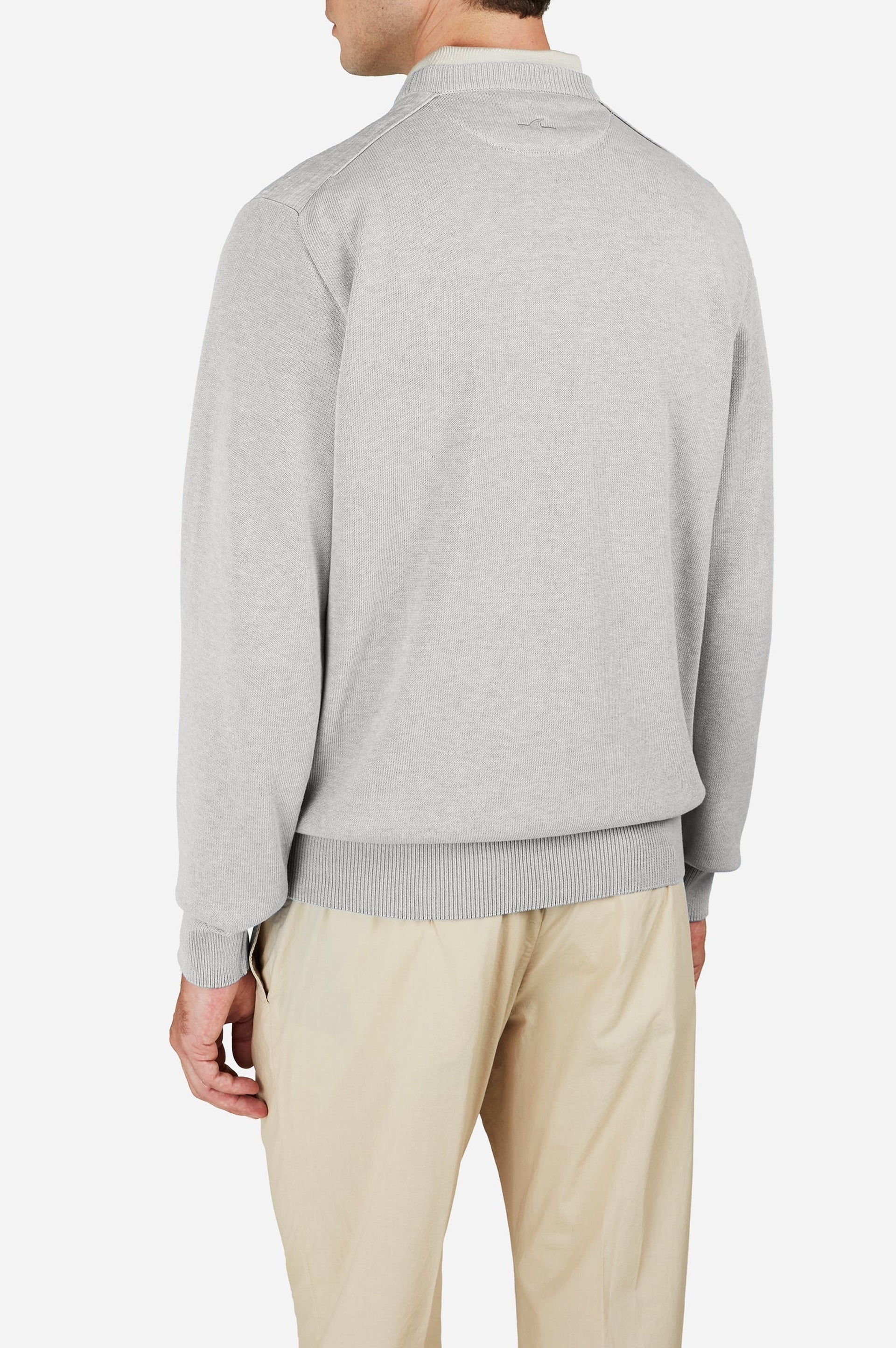 Pull à col rond - Gris clair