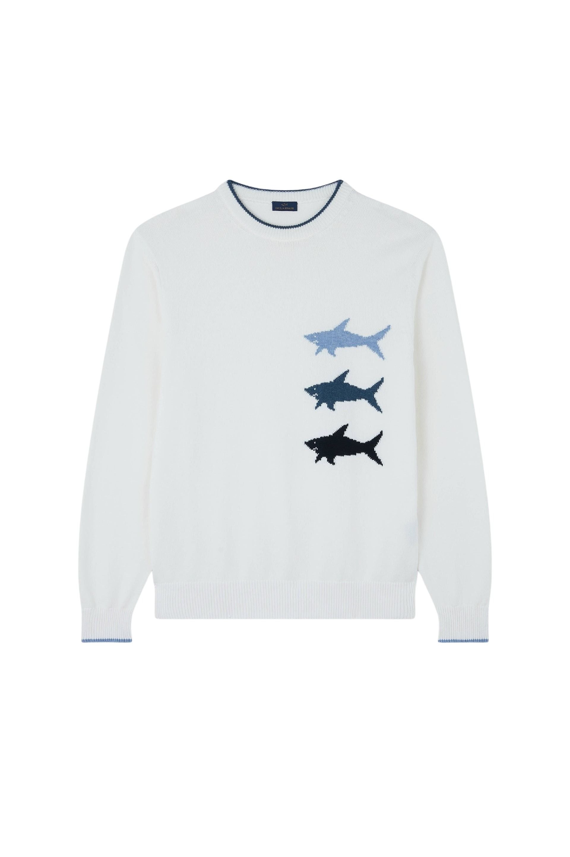 Pull à imprimé - Bianco & Azzurro Mel & Blu Pavone & Blu