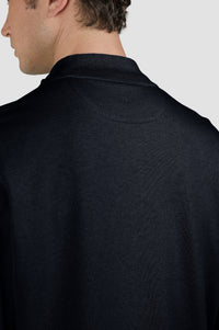 Pull à demi-zip - Bleu damier