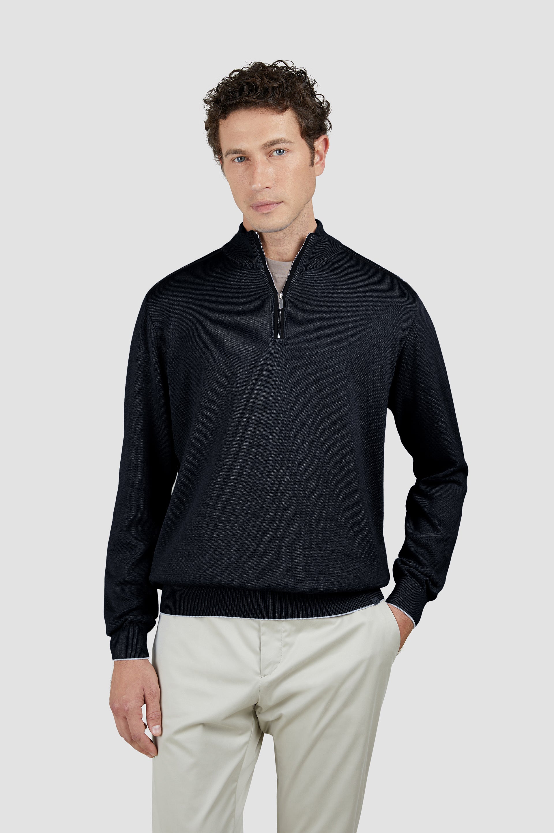 MAGHZI-Maglia half zip