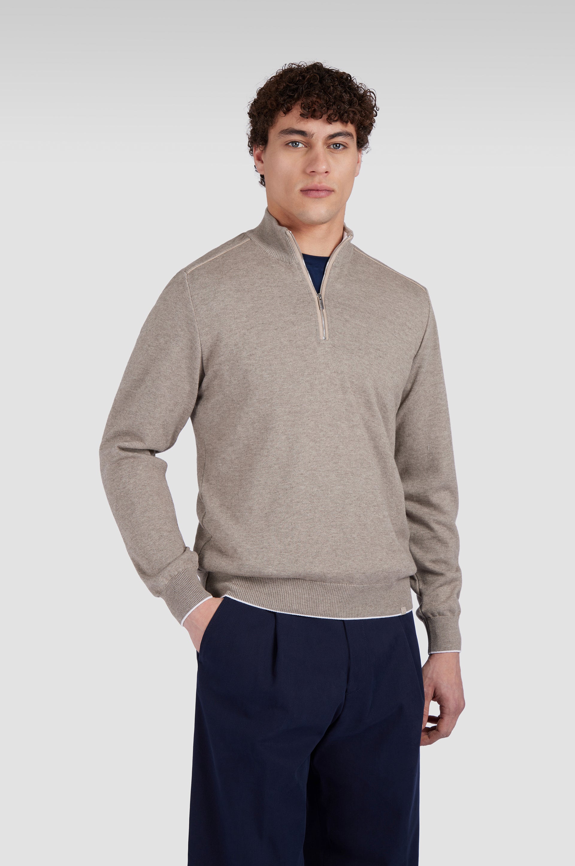 MAGHZI-Maglia half zip
