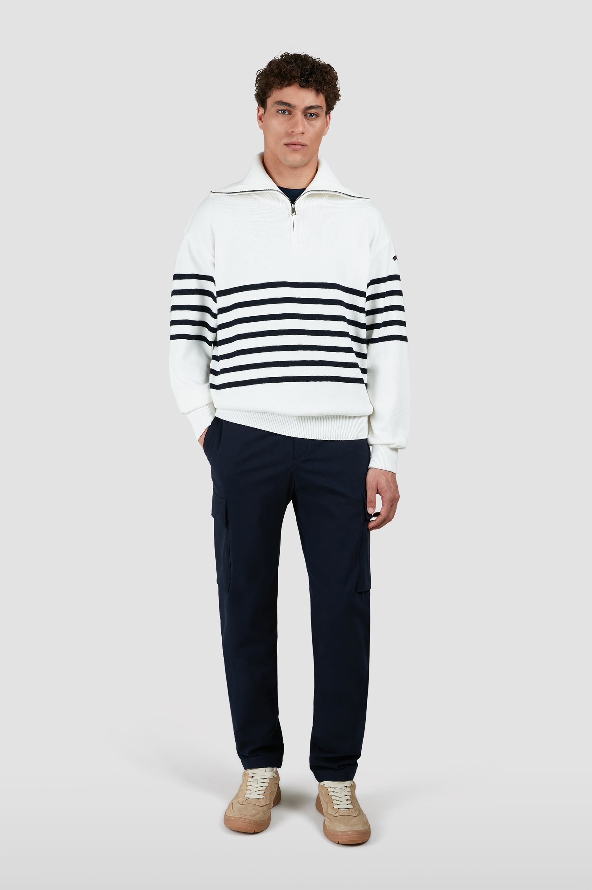 MAGHZI-Maglia half zip