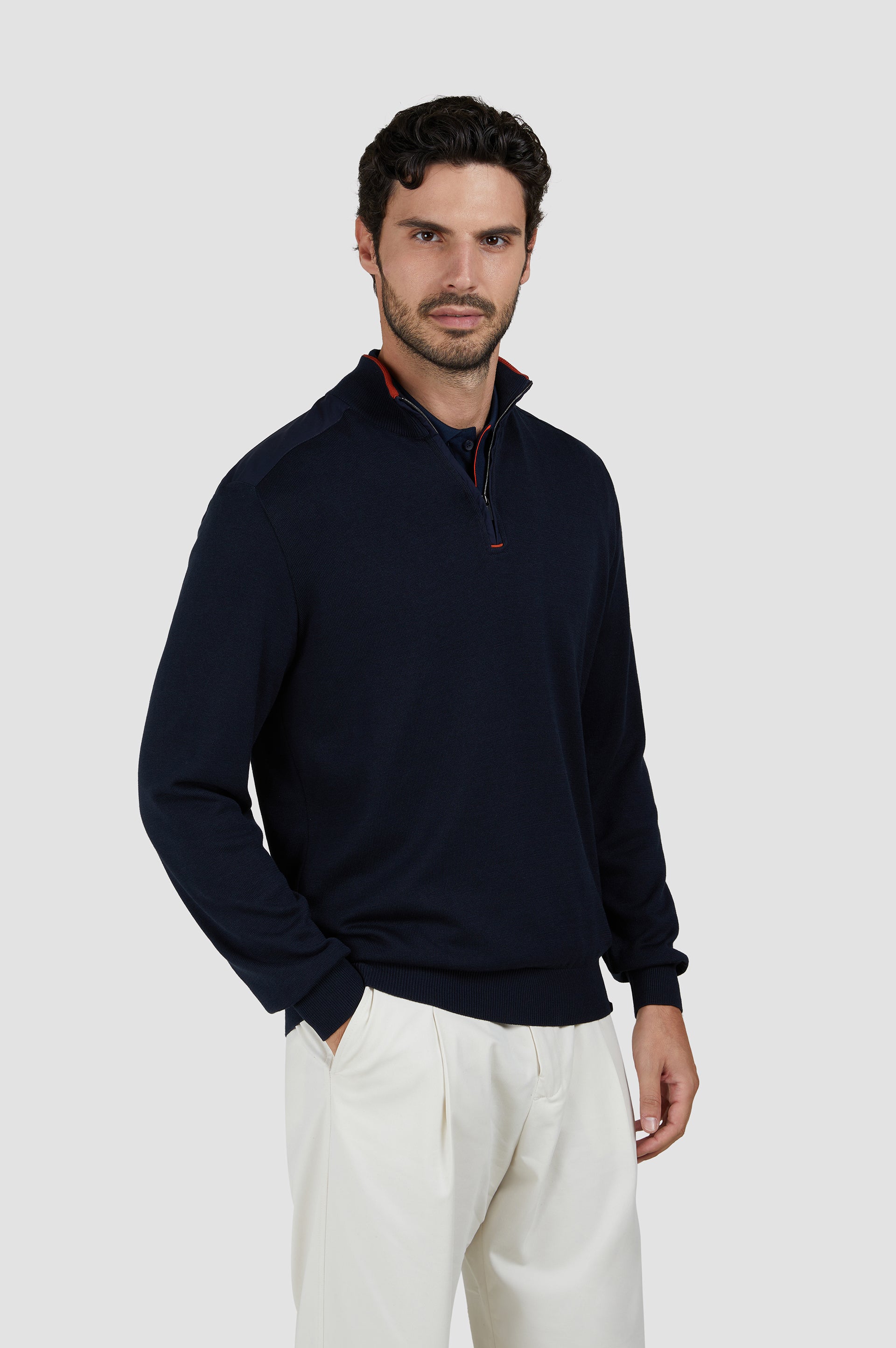 MAGHZI-Maglia half zip
