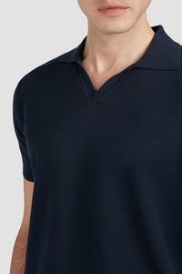 Pull Riviera à col en V - Bleu damier