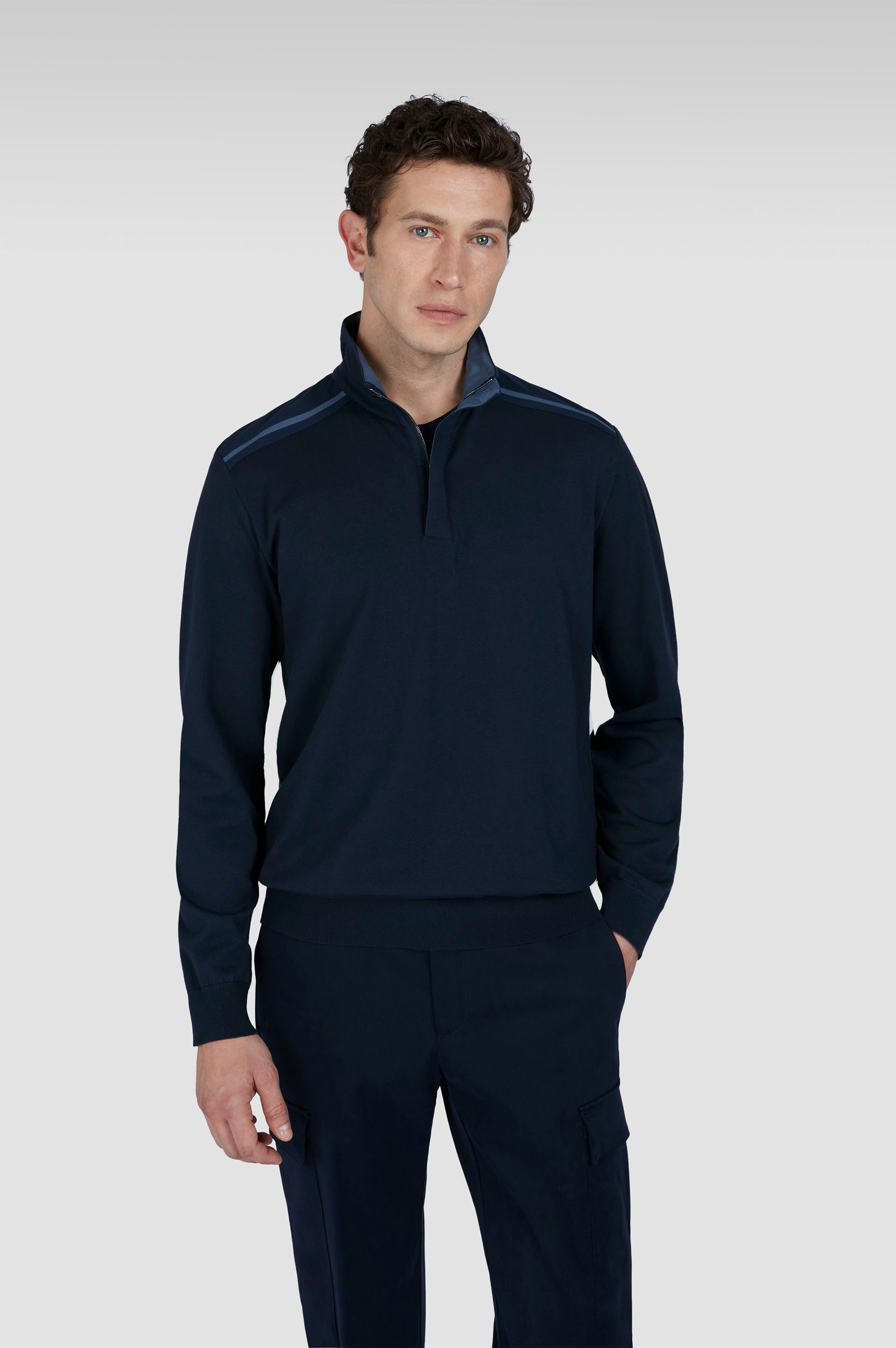 MAGHZI-Maglia half zip