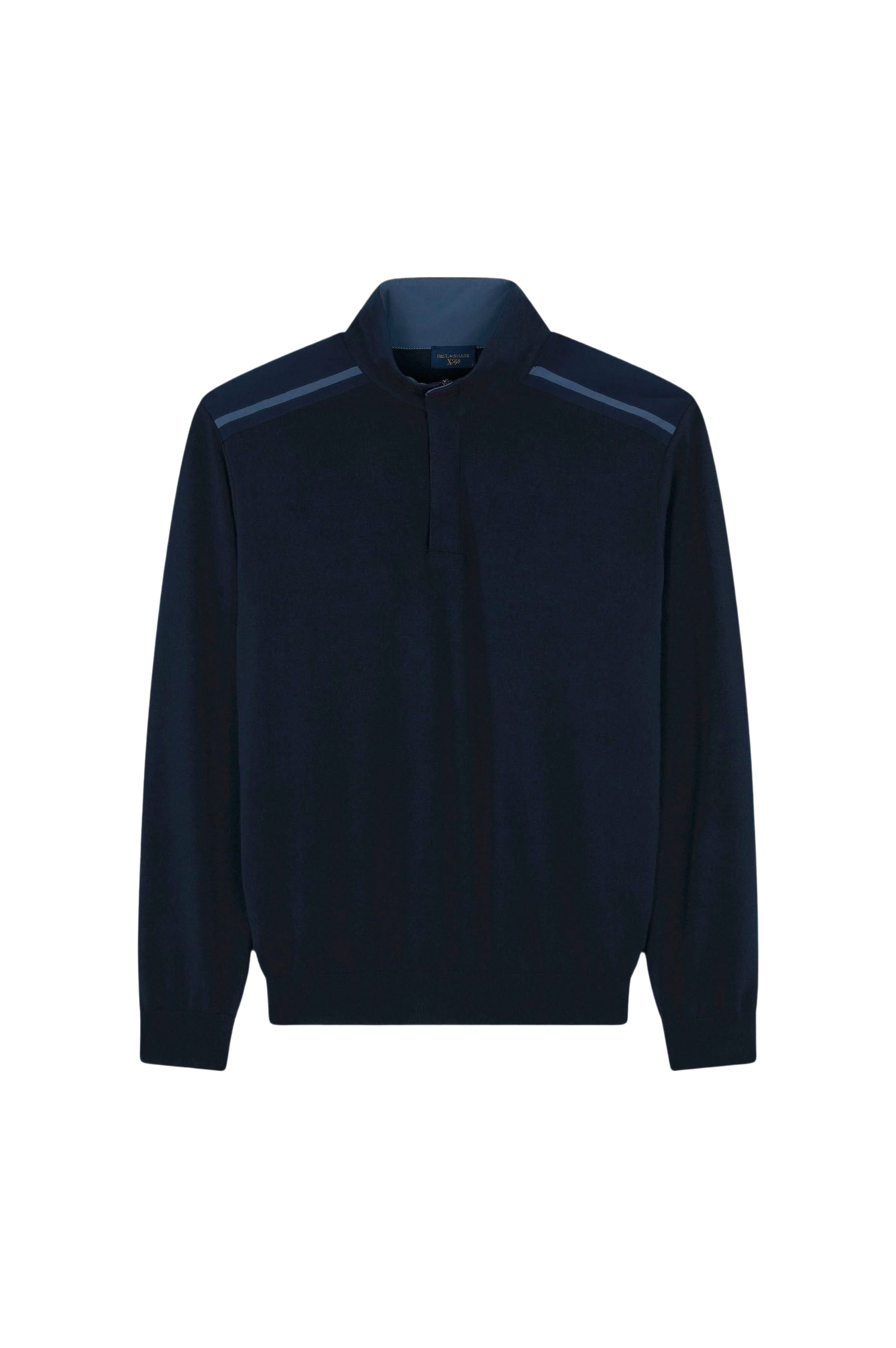 Half-zip jumper - Blue chequered