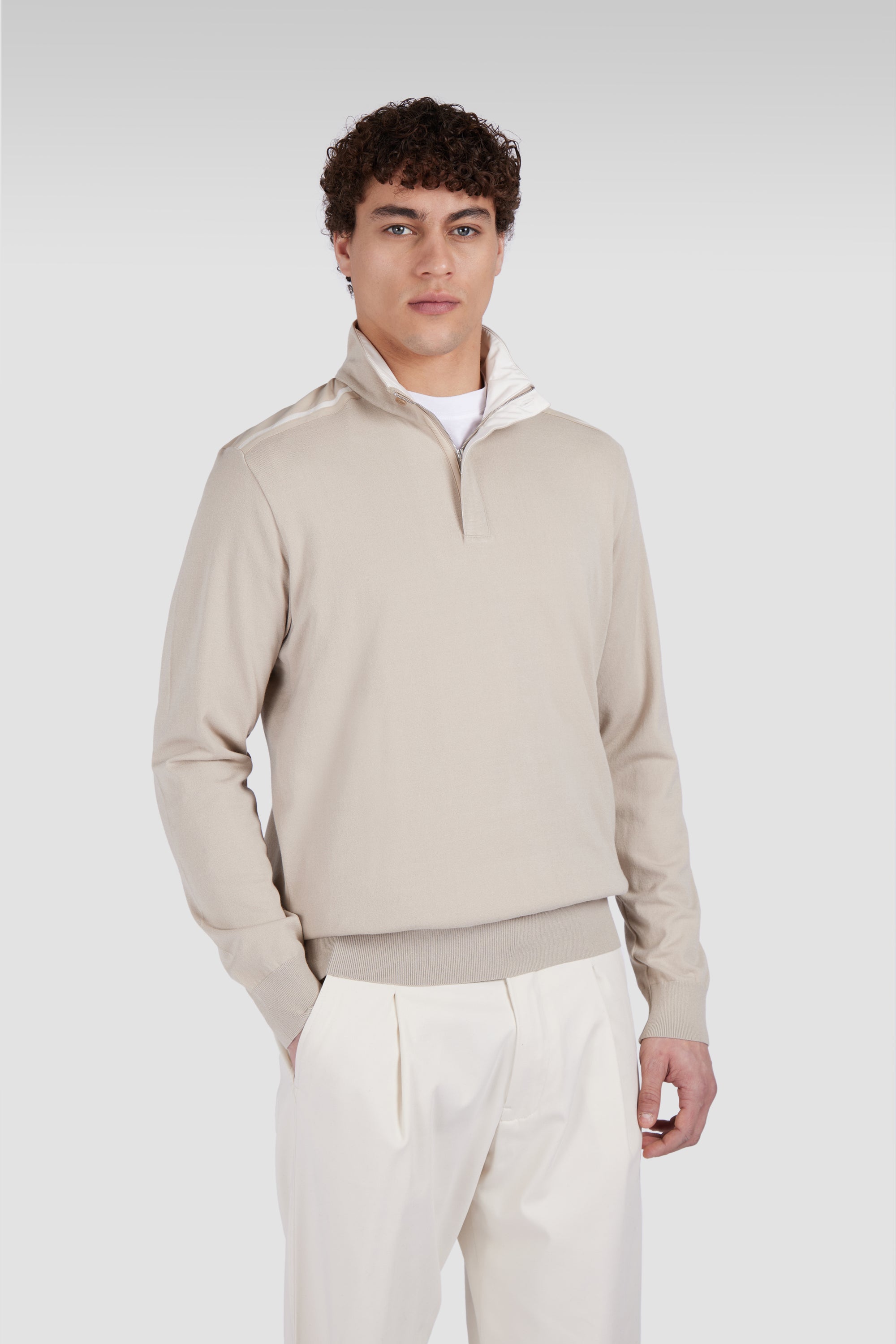 MAGHZI-Maglia half zip
