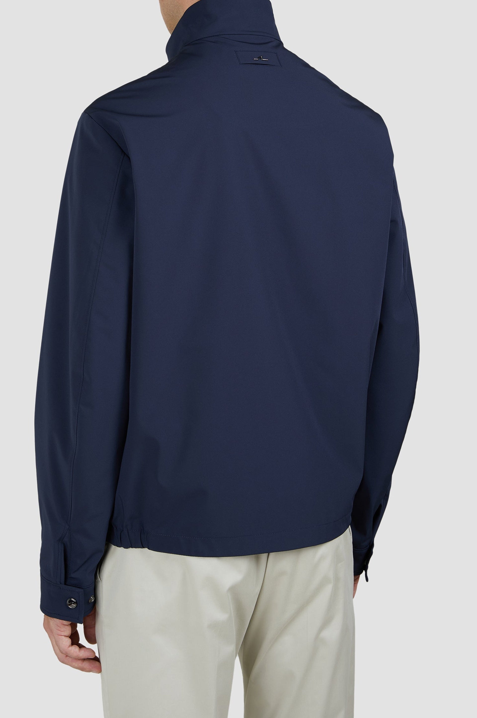 Veste zippée à poches - Bleu damier