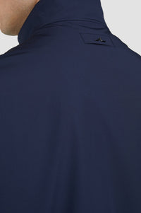 Veste zippée à poches - Bleu damier