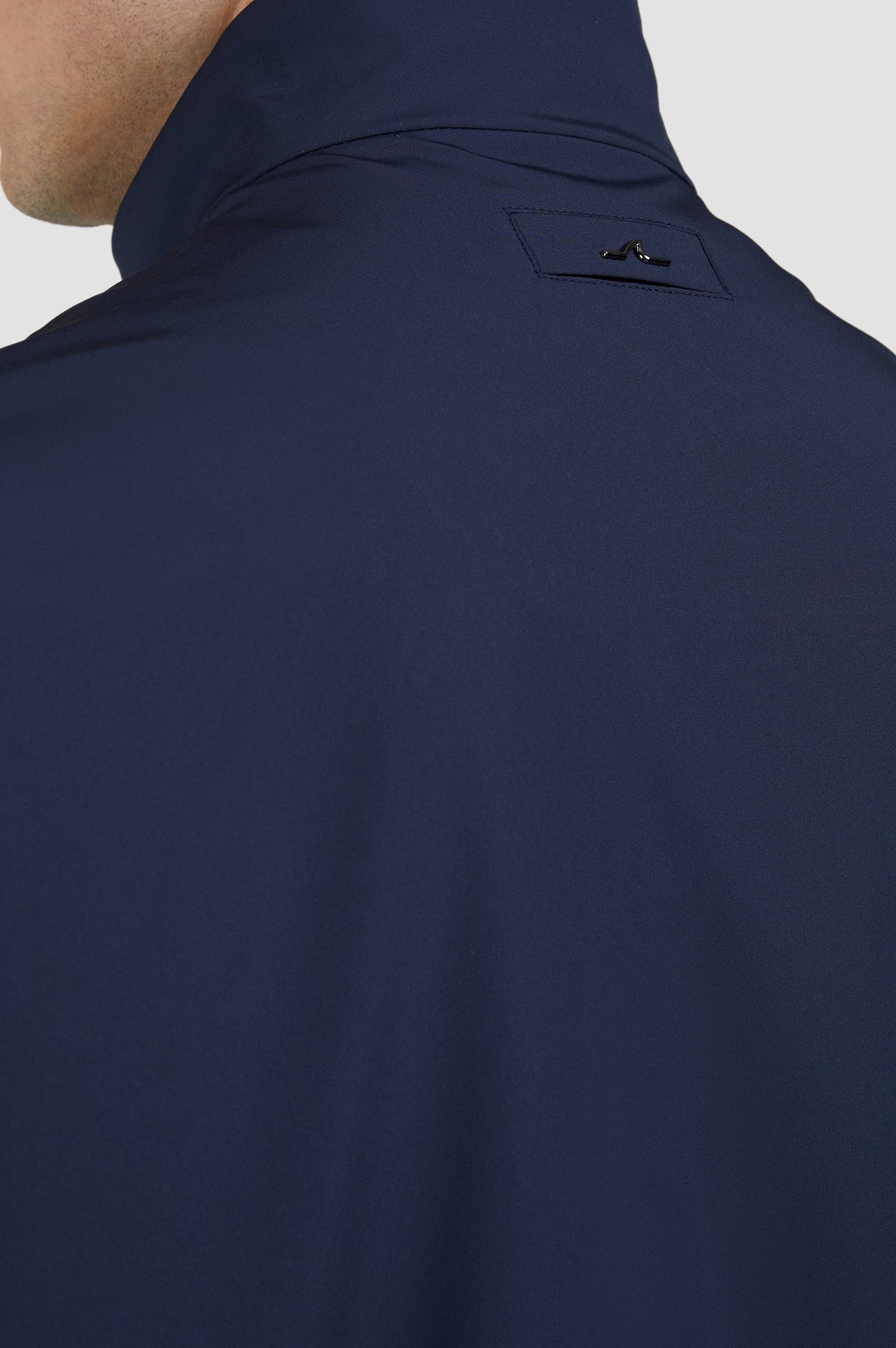 Veste zippée à poches - Bleu damier