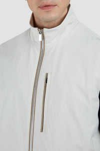 Sleeveless waistcoat with contrasting pockets - Beige
