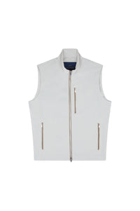 Sleeveless waistcoat with contrasting pockets - Beige