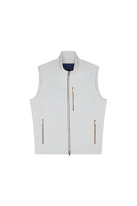 Gilet sans manches à poches contrastées - Beige