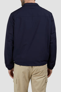 Jacket with a stand-up collar and zip - Blue check