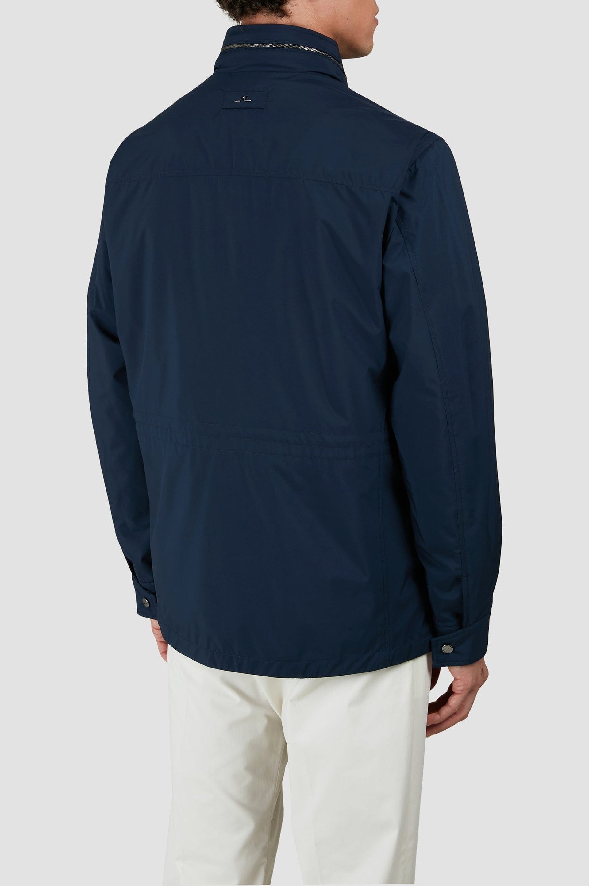 Parka with multiple pockets - Blue check