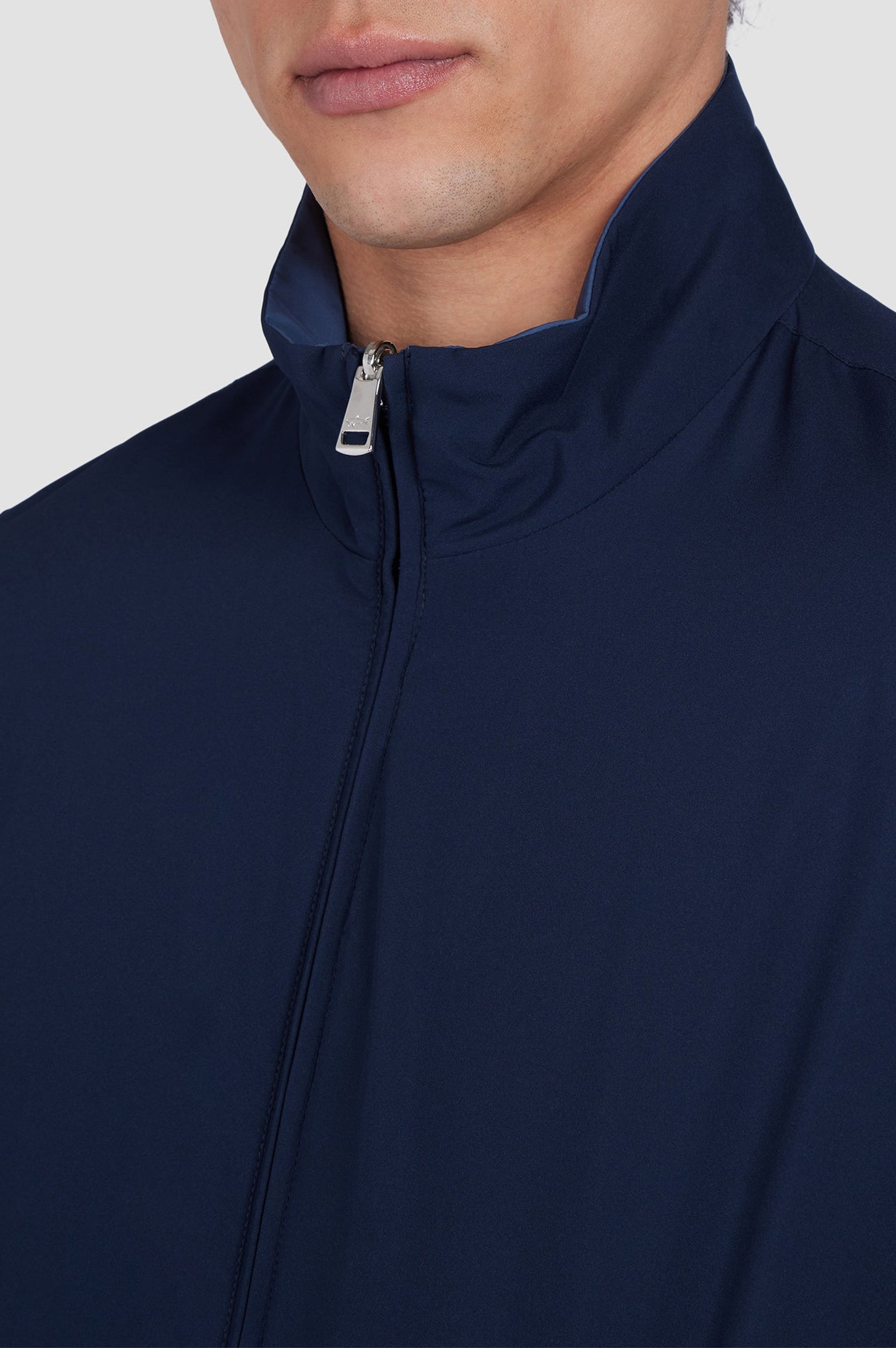 Veste à zip réversible - Bleu & bleu aviation