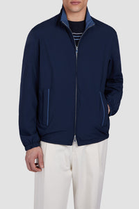 Veste à zip réversible - Bleu & bleu aviation