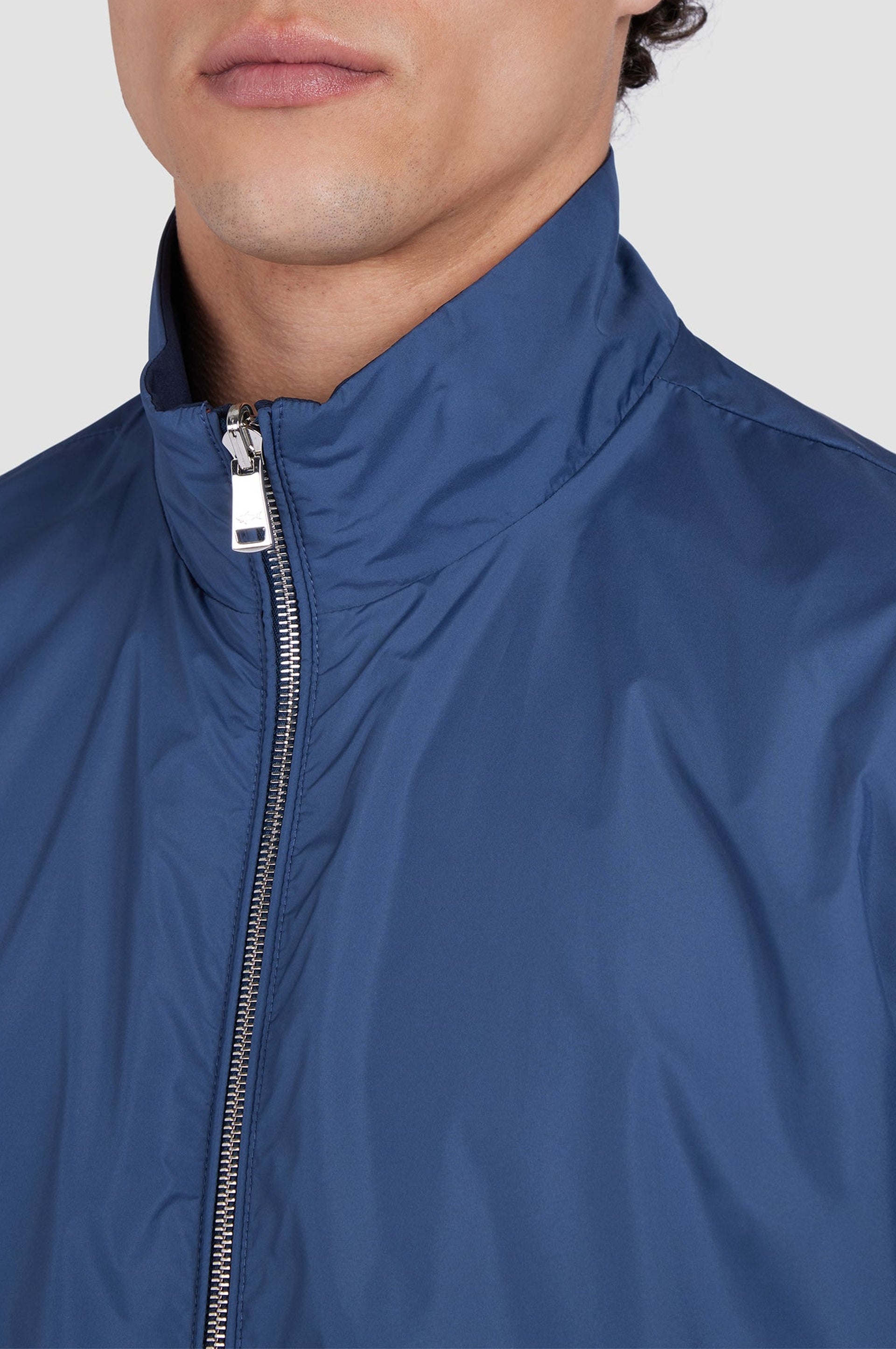Veste à zip réversible - Bleu & bleu aviation