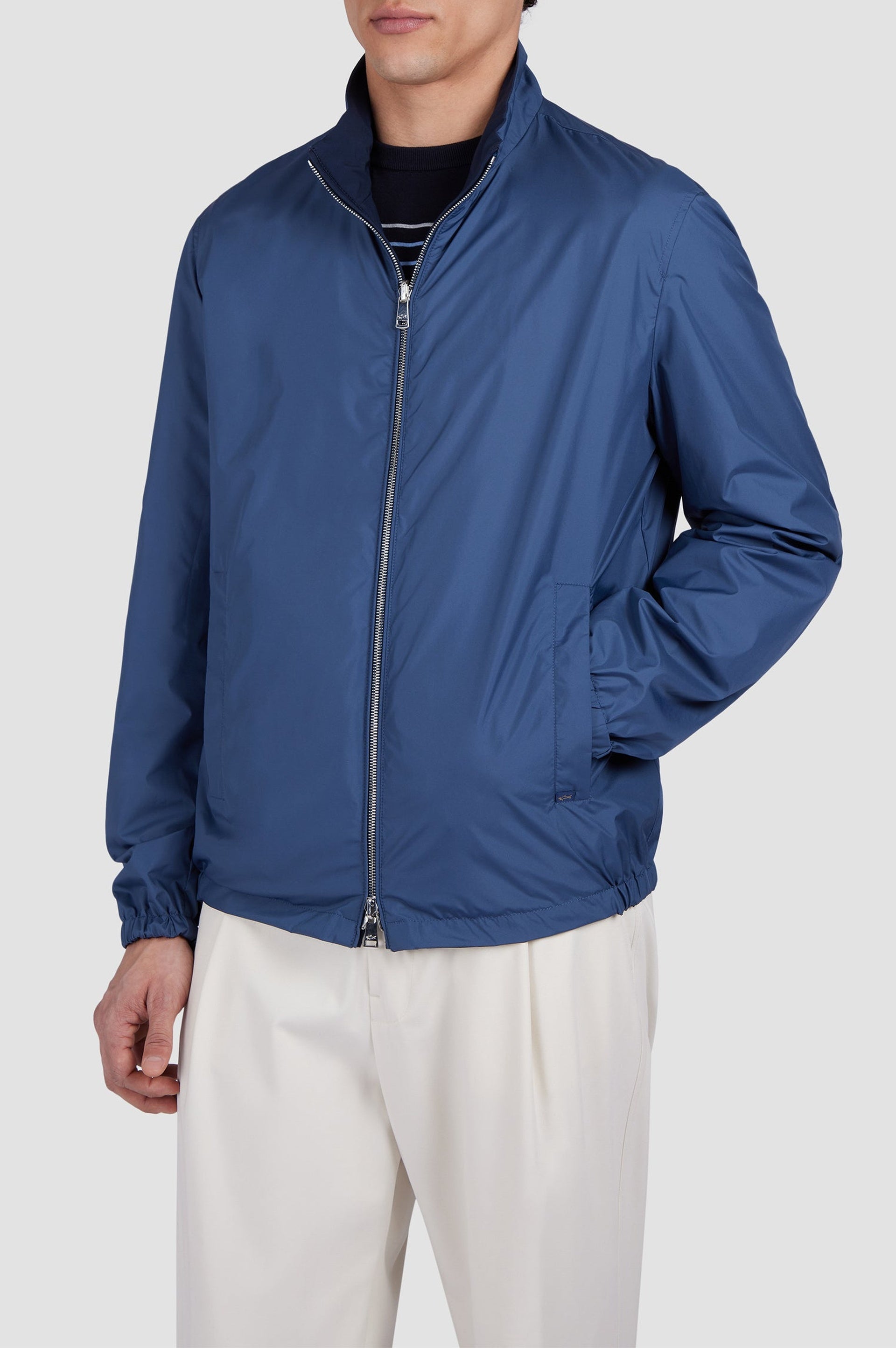 Veste à zip réversible - Bleu & bleu aviation