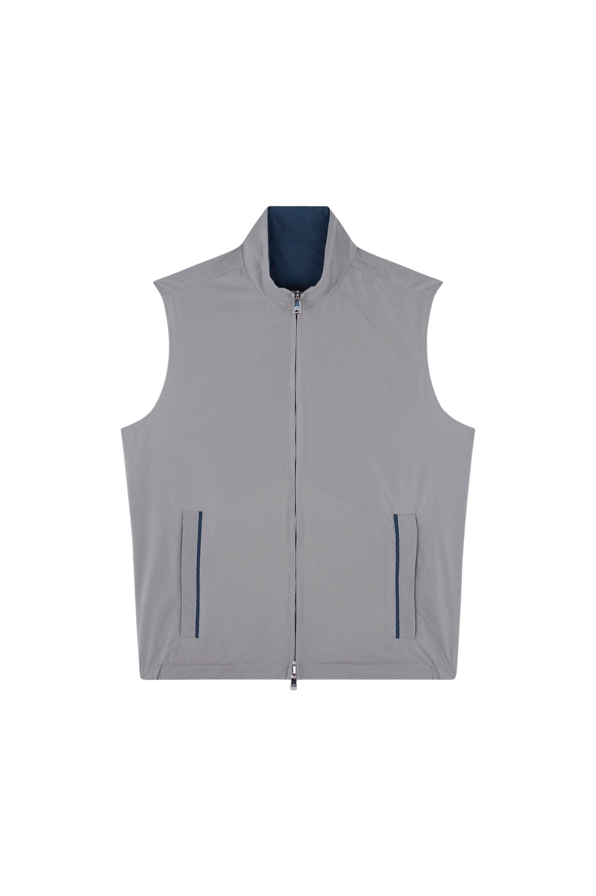 Reversible sleeveless waistcoat - Aviator grey