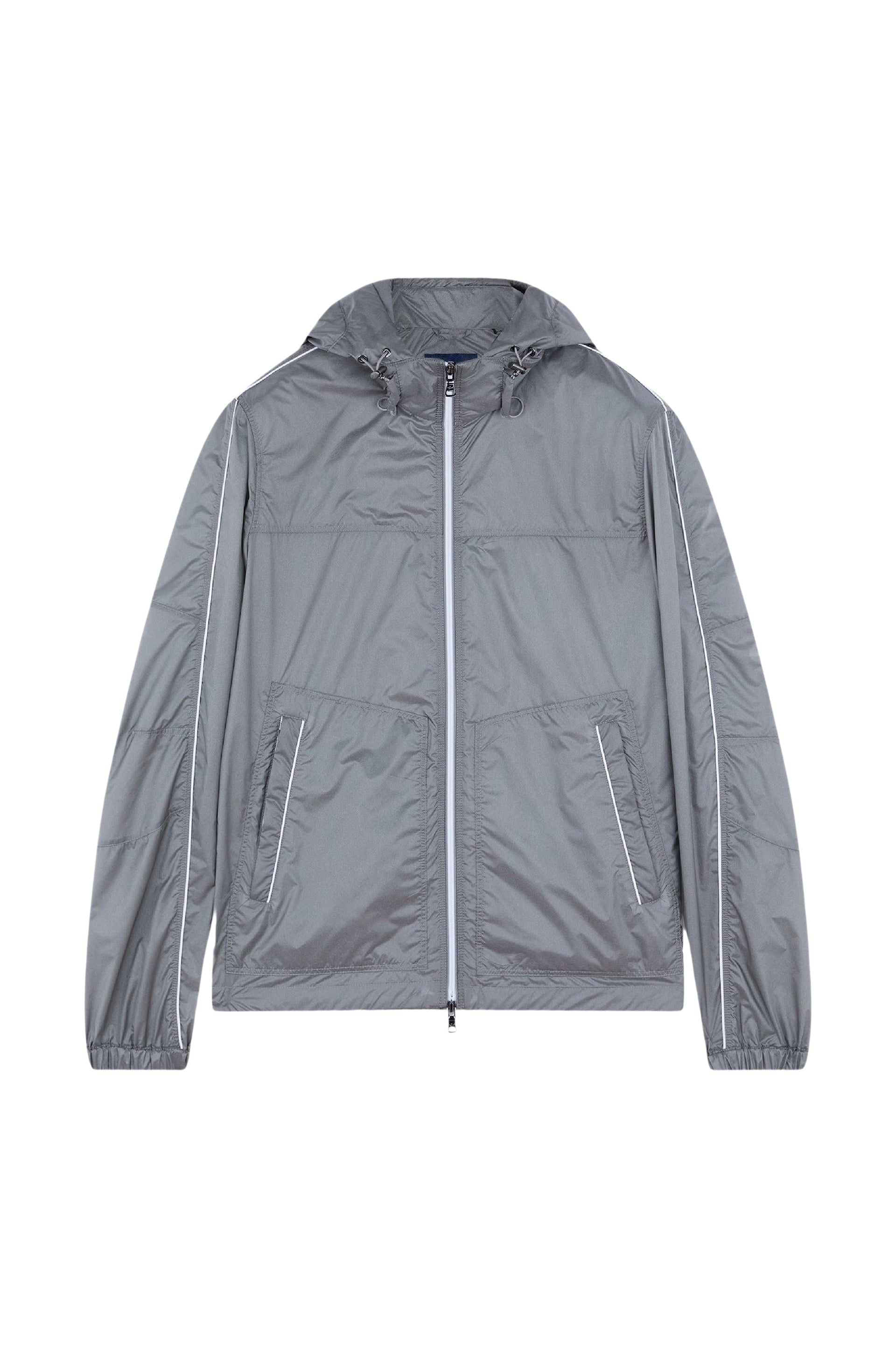 Hooded windbreaker - Grey
