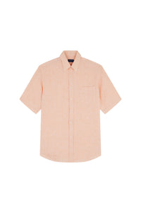 Chemise à manches courtes en lin - Arancio