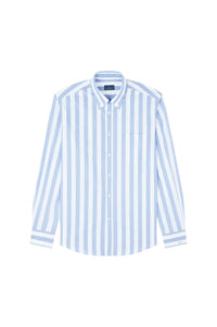 Chemise rayée à manches longues - Blu Righe Bianche
