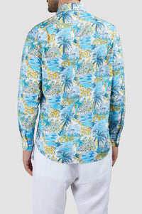 Chemise à manches longues et imprimé - Imprimé Palmiers Capri