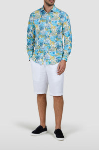 Chemise à manches longues et imprimé - Imprimé Palmiers Capri