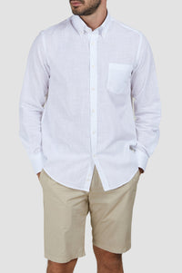 Chemise à manches longues - Blanc