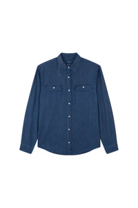 Chemise à double poches - Blu Scuro Jeans