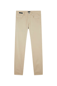 Pantalon 5 poches en denim - Sable
