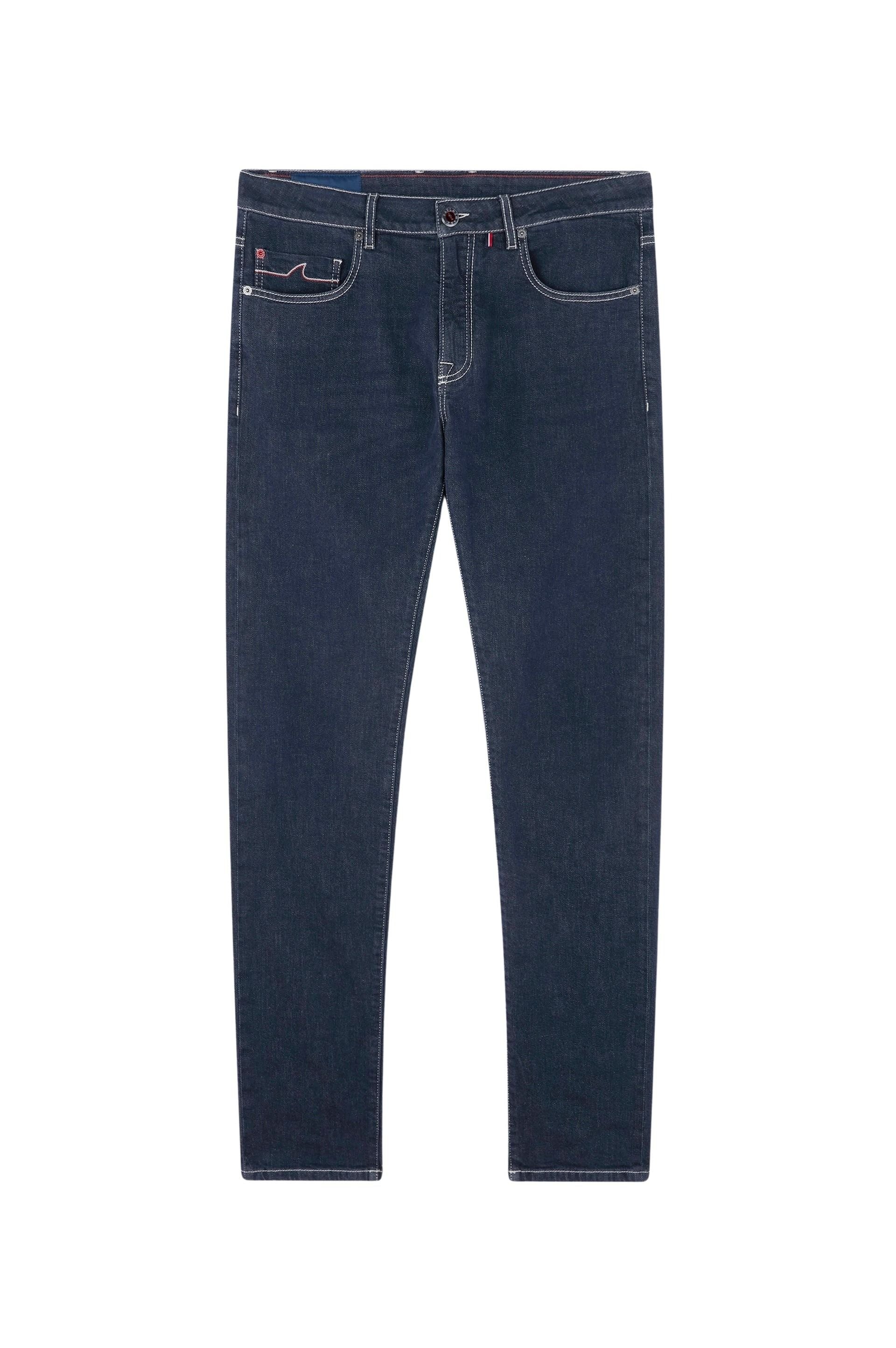 Pantalon droit en denim - Blu Medio Jeans
