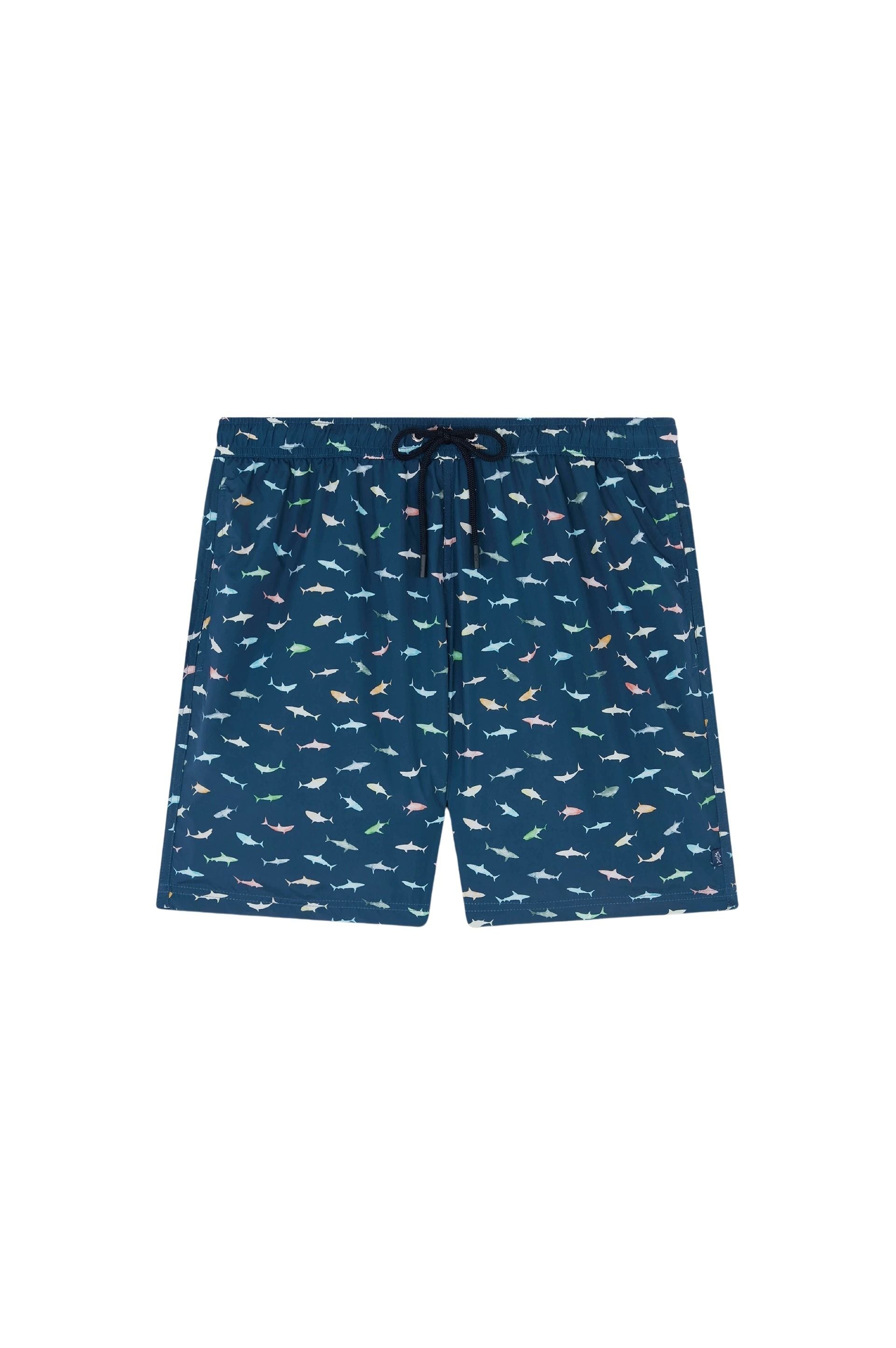 Short de bain à motifs - Blu Squali Colorati