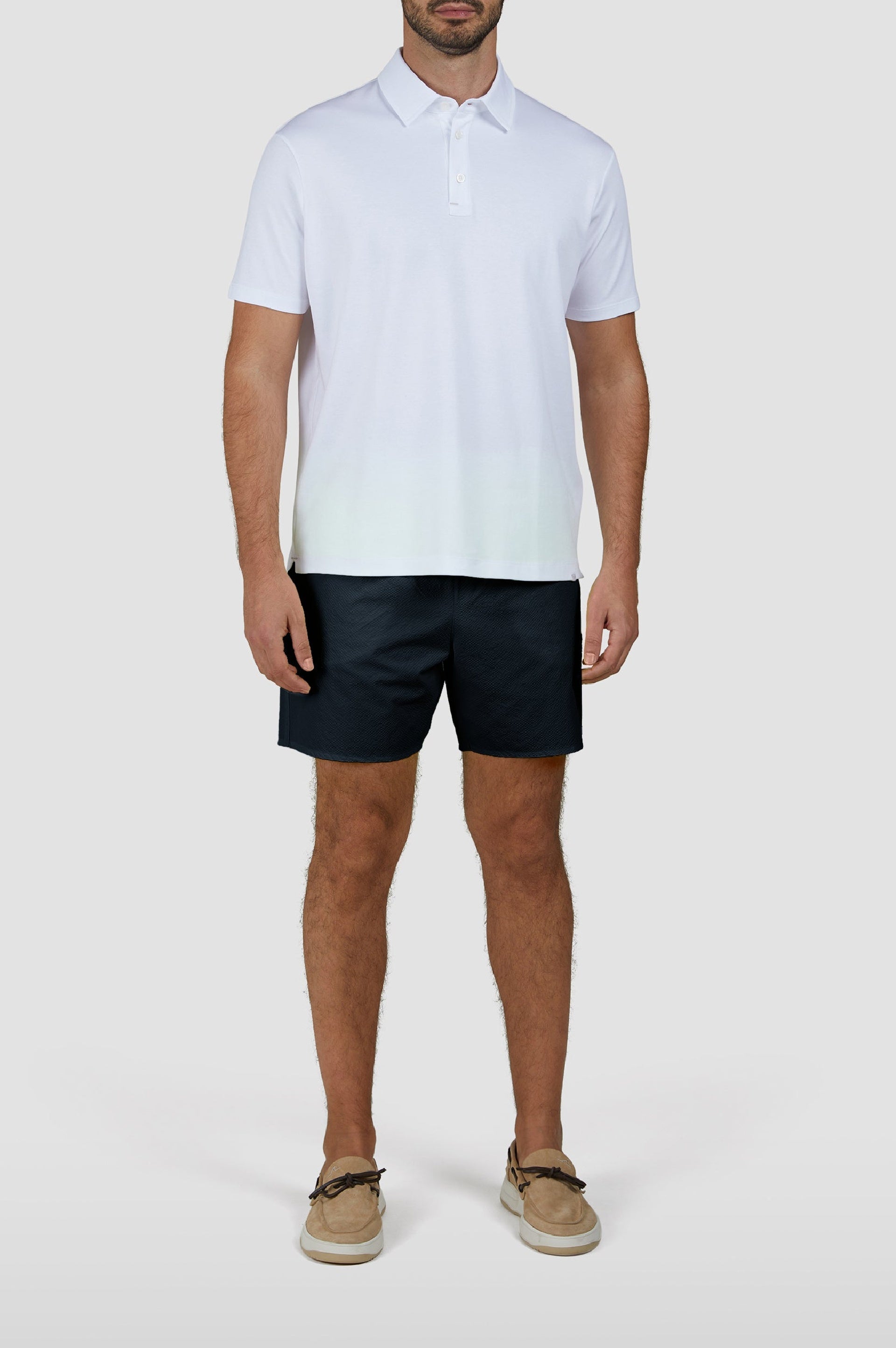 Short de bain à cordon de serrage - Bleu damier