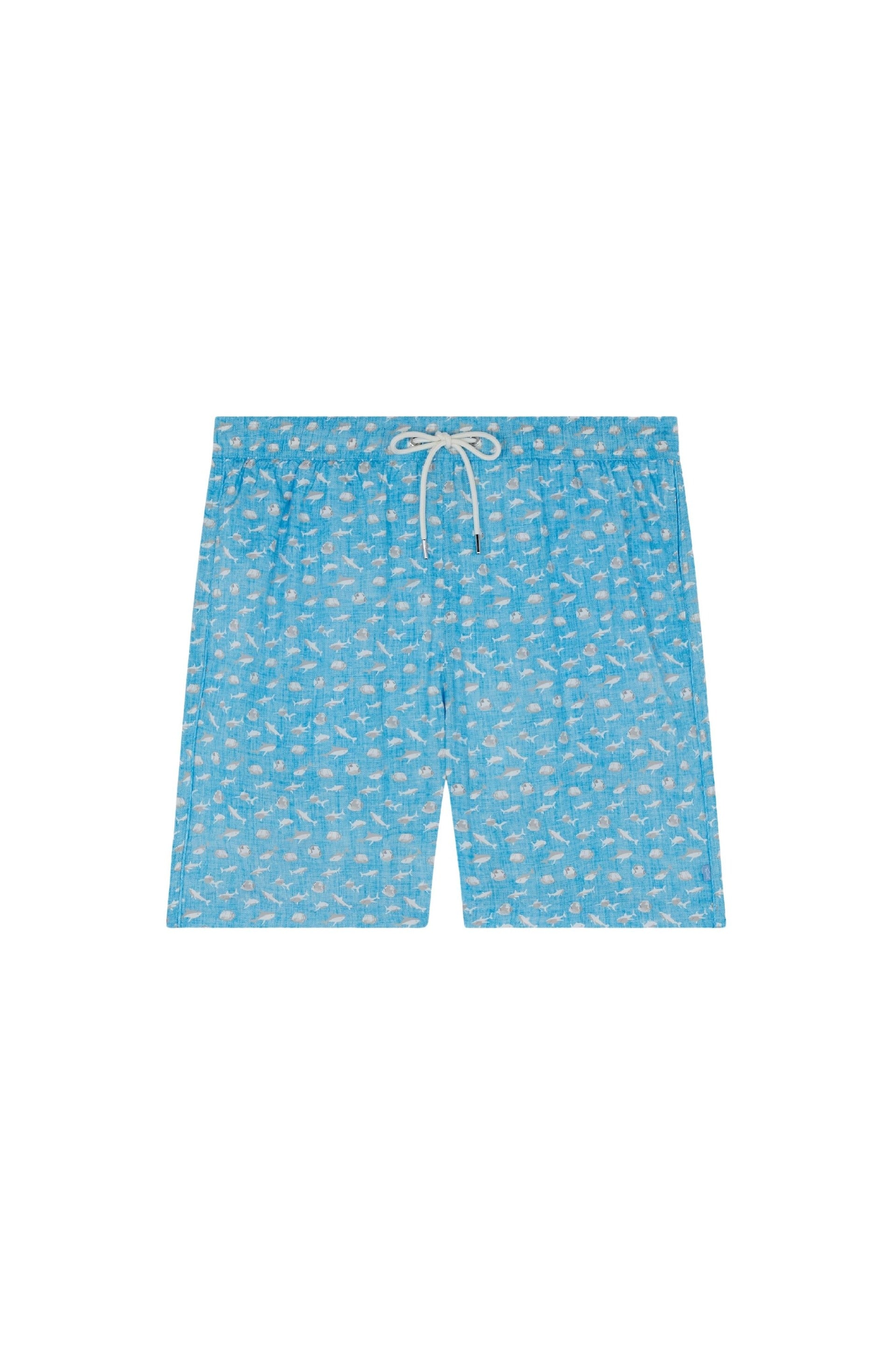 Short de bain à imprimé - Lino Turchese Con Squali