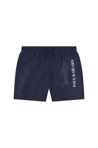 Short de bain à logo - Blu