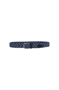 Braided belt - Blue check