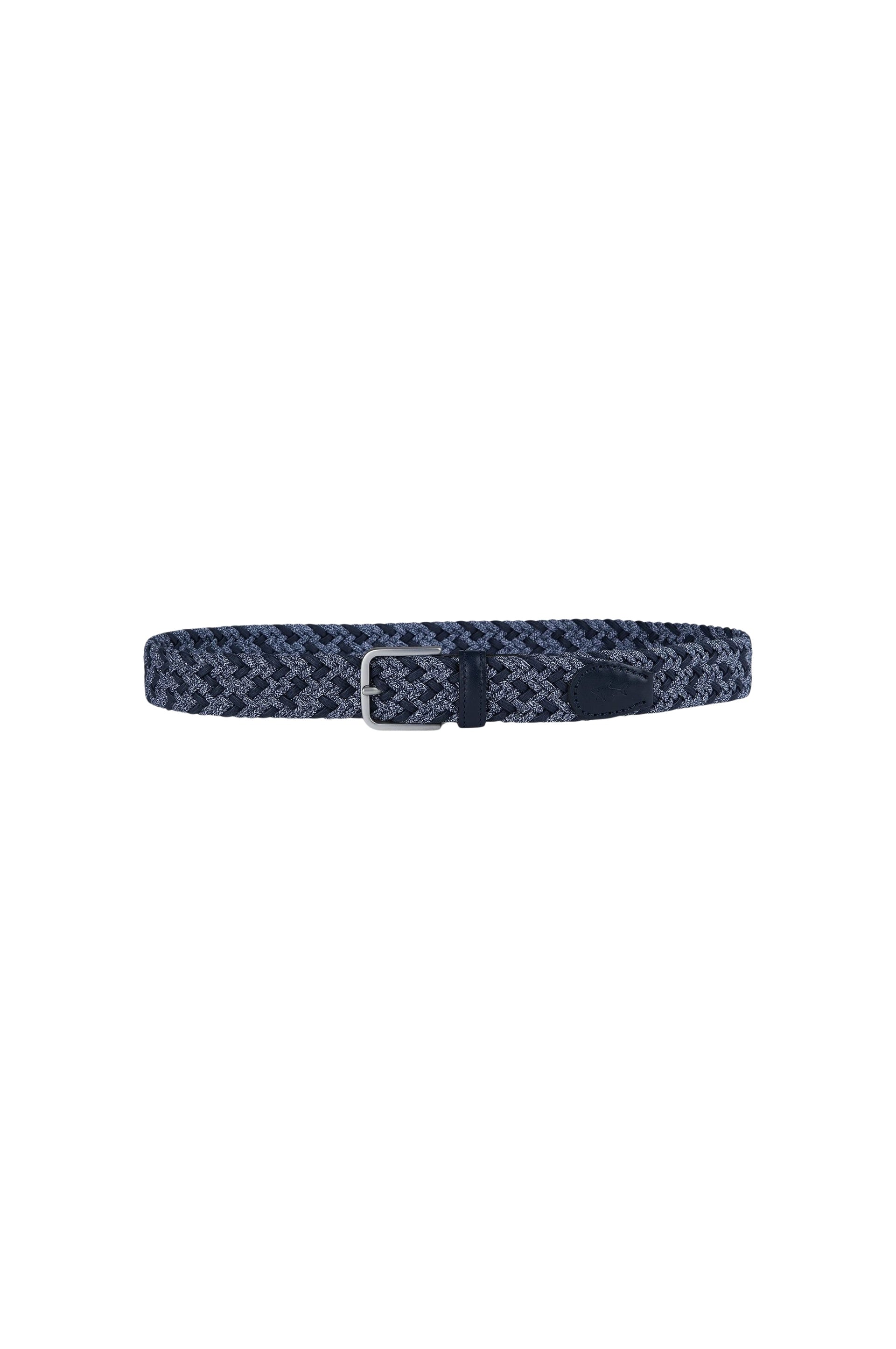 Braided belt - Blue check