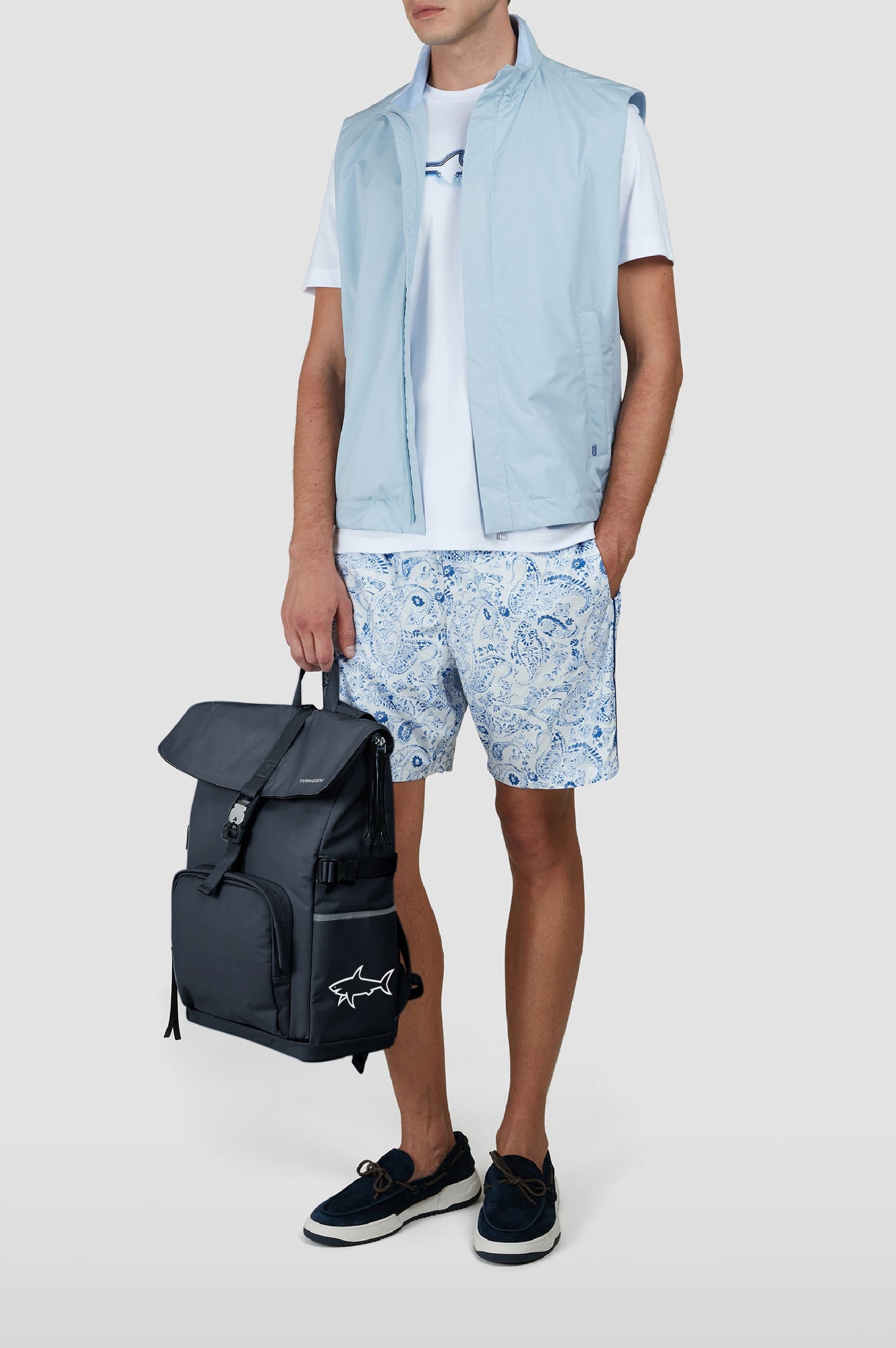 Waterproof rucksack - Blue chequered