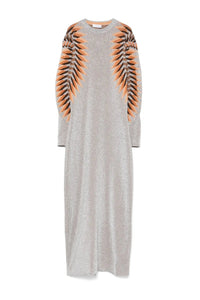LONG LUREX JACQUARD DRESS