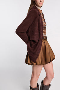 dark brown // FLUFFY STATEMENTS jacket