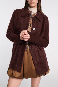 dark brown // FLUFFY STATEMENTS jacket
