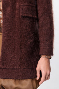 dark brown // FLUFFY STATEMENTS jacket