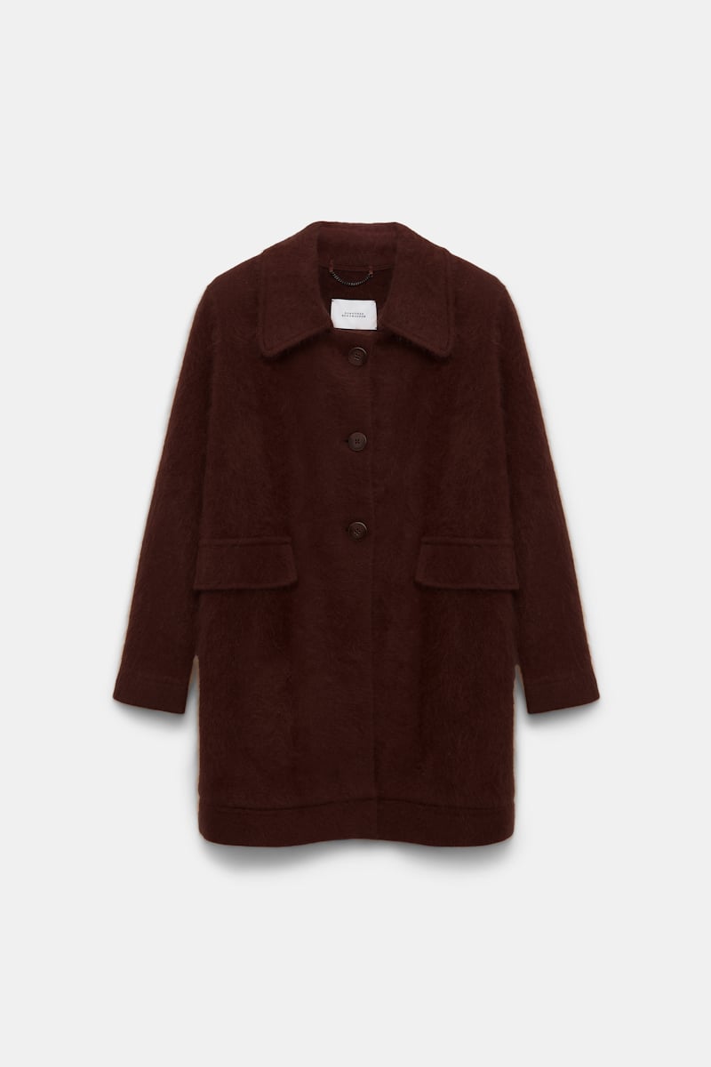 dark brown // FLUFFY STATEMENTS jacket