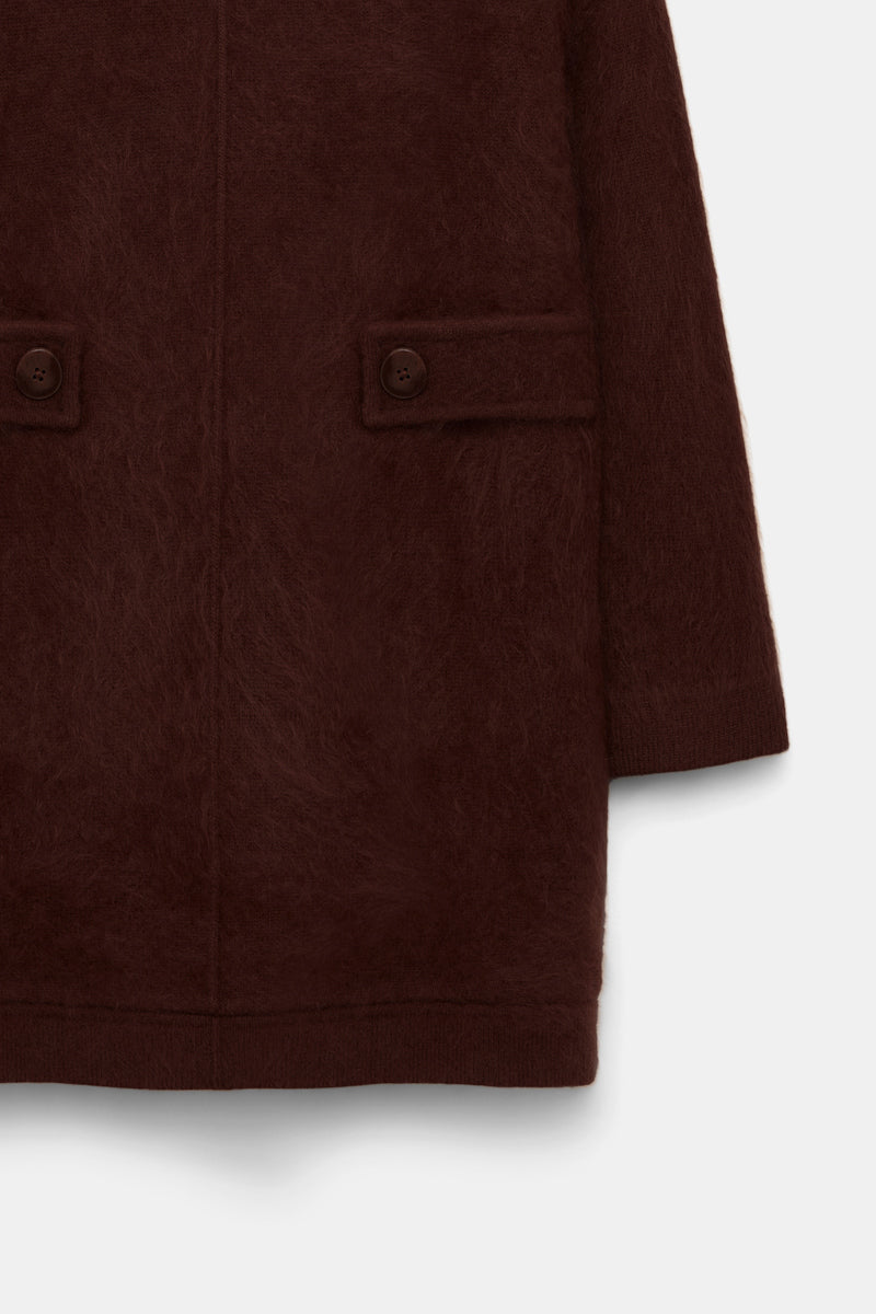 dark brown // FLUFFY STATEMENTS jacket