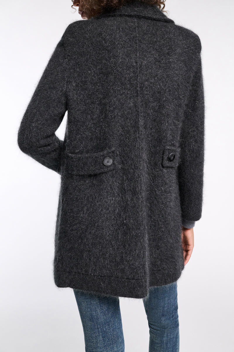 charcoal melange // FLUFFY STATEMENTS jacket